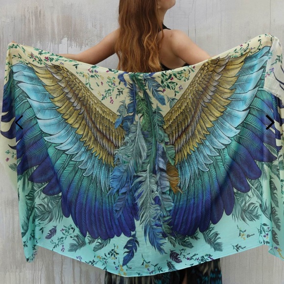 new Shovava bloom cotton pashmina scarf cover up wings wrap - Picture 1 of 5